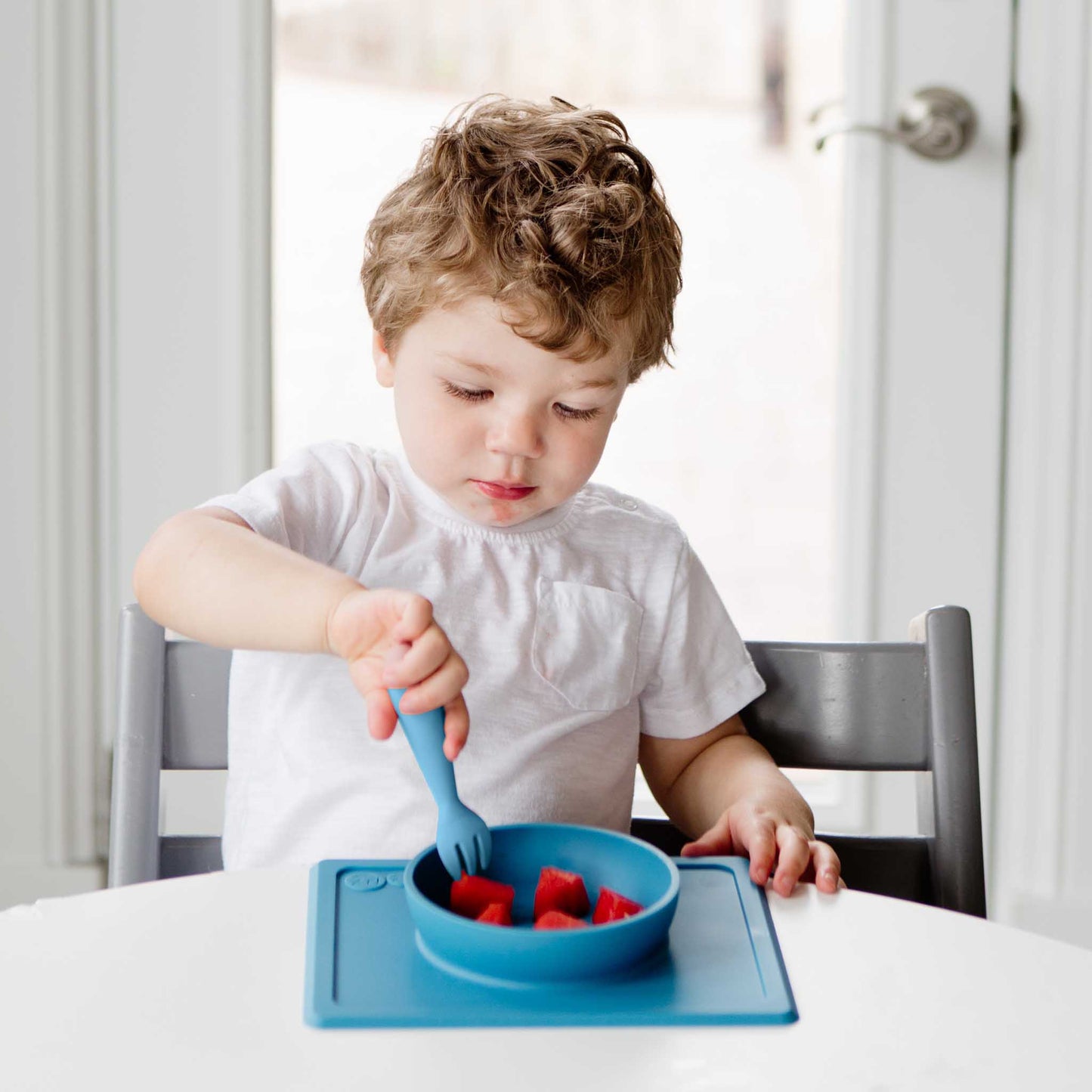 ezpz Mini Utensils | Toddler Spoon & Fork for Self-Feeding | Canada Utensils Hip Mommies