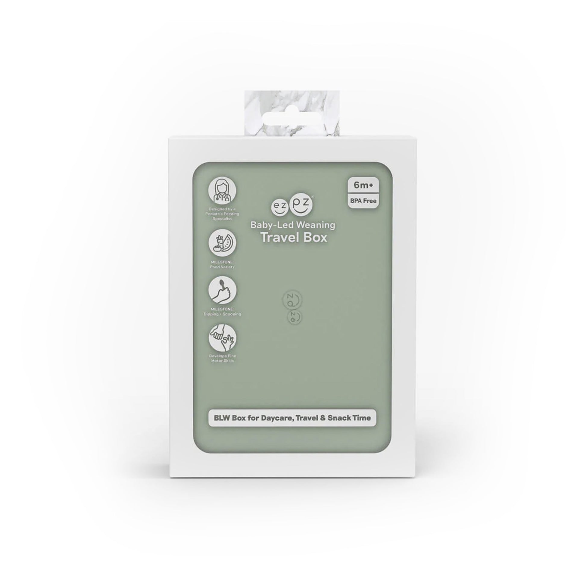 ezpz Baby-Led Weaning Travel Box | Feeding & Storage for Babies Feeding Hip Mommies
