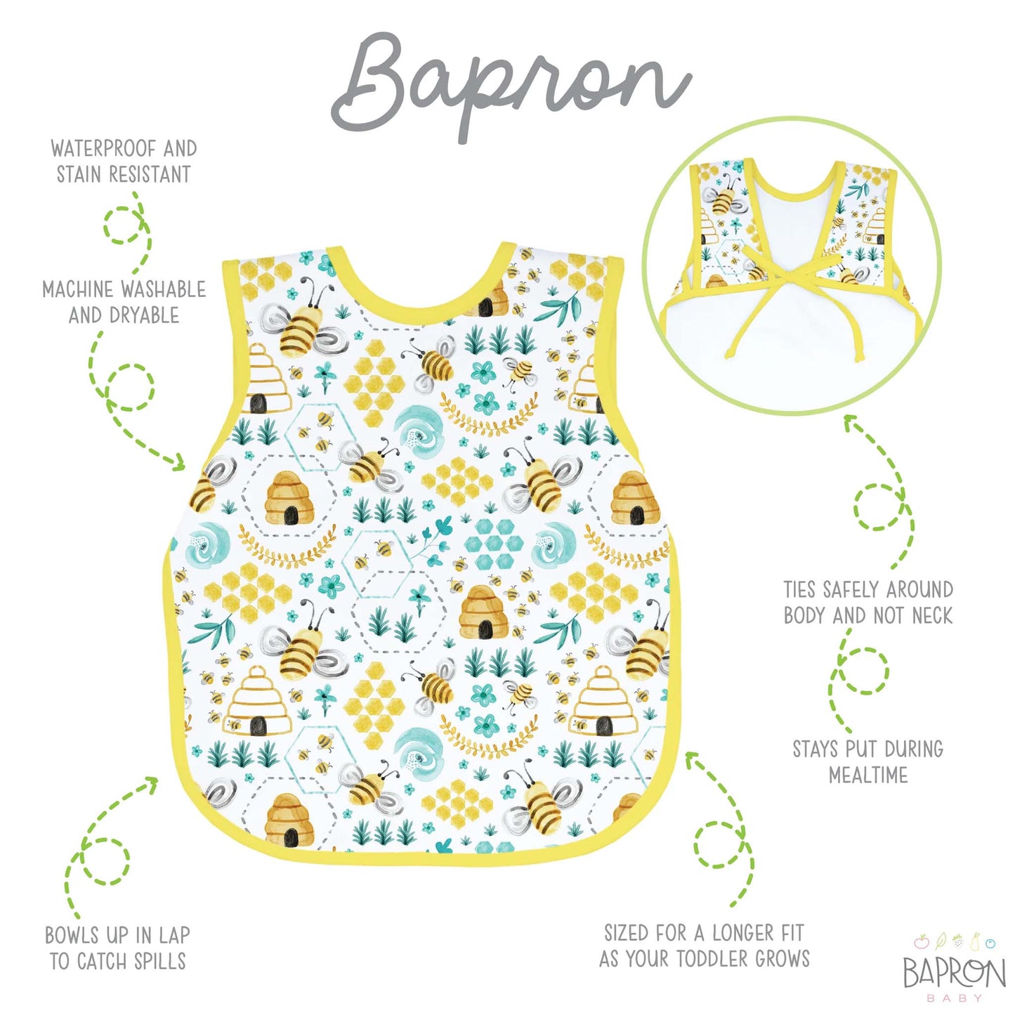 BapronBaby Toddler Bib (6m+) Hip Mommies