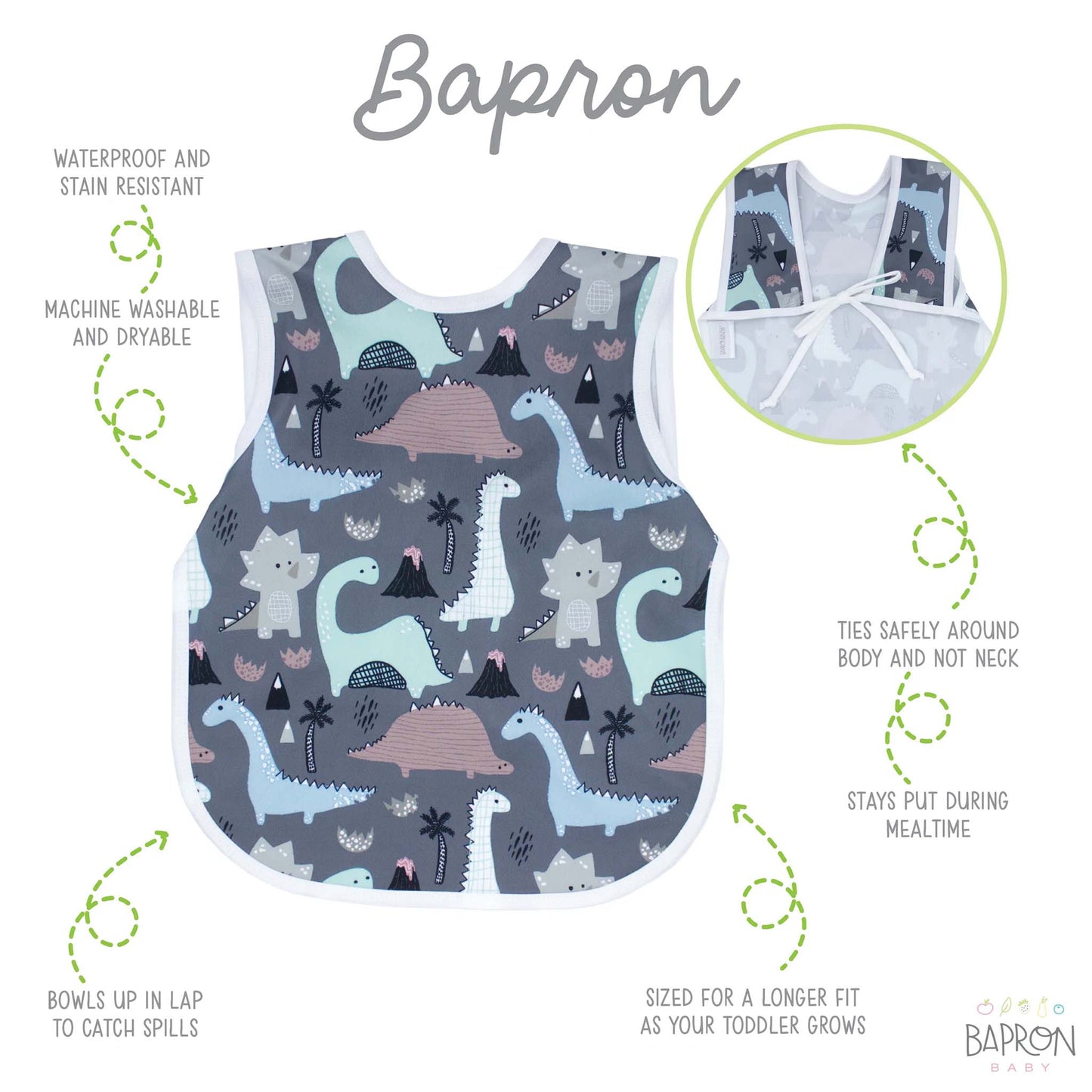 BapronBaby Toddler Bib (6m+) Hip Mommies