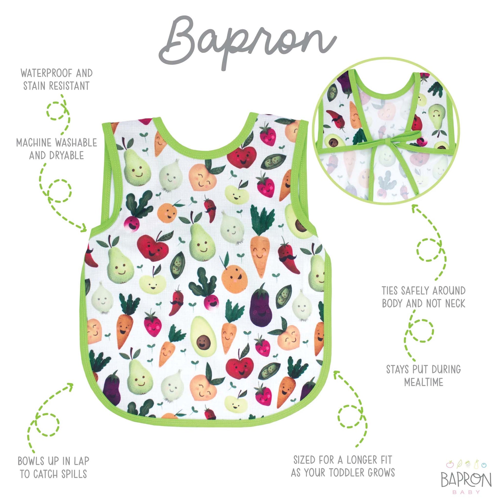 BapronBaby Toddler Bib (6m+) Hip Mommies