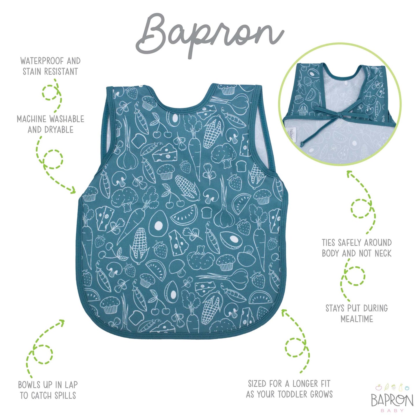 BapronBaby Toddler Bib (6m+) Hip Mommies