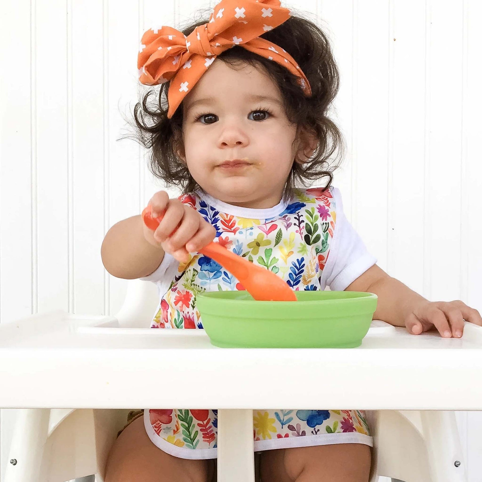 BapronBaby Toddler Bib | Full-Coverage for Baby-Led Weaning | Canada Bibs Hip Mommies