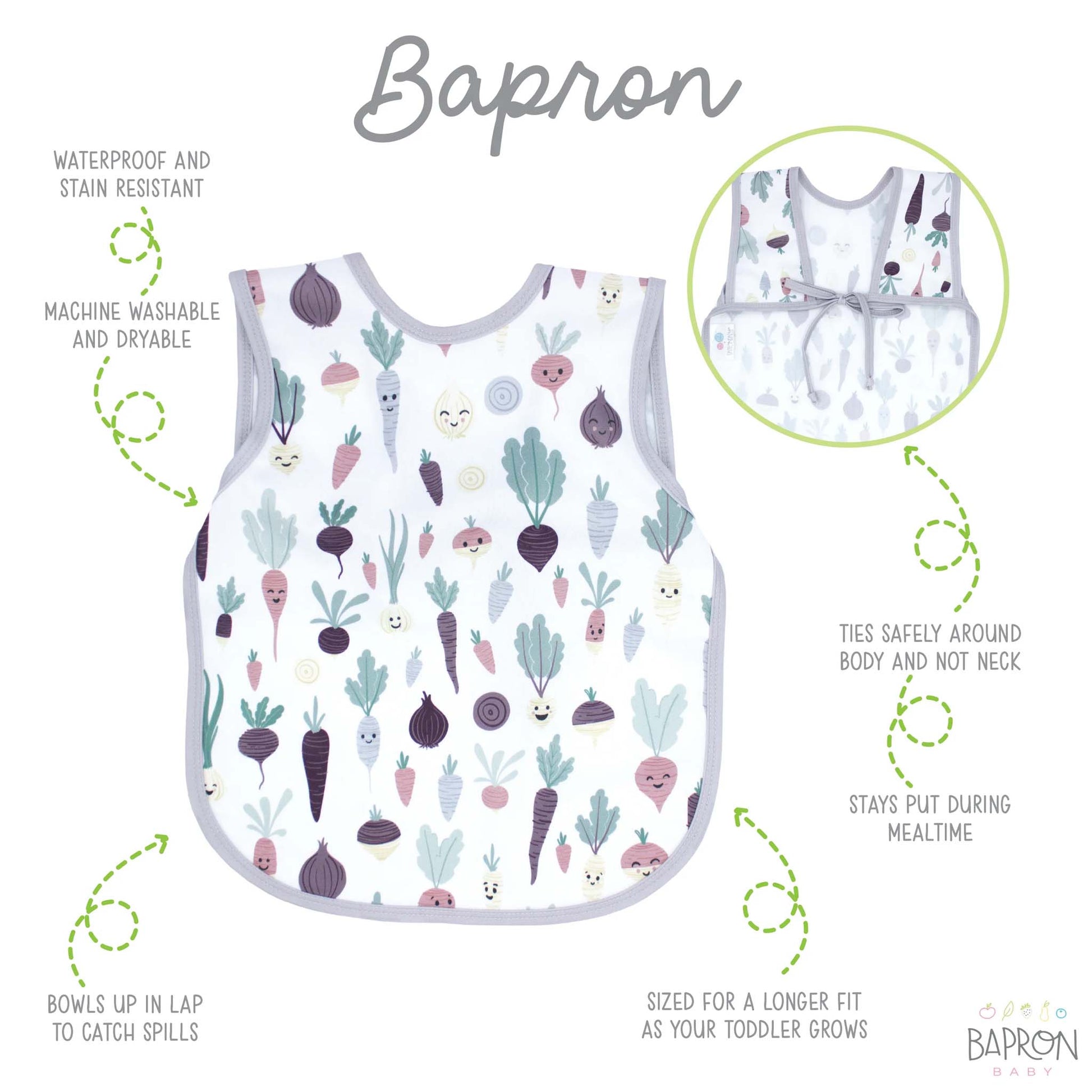 BapronBaby Toddler Bib (6m+) Hip Mommies