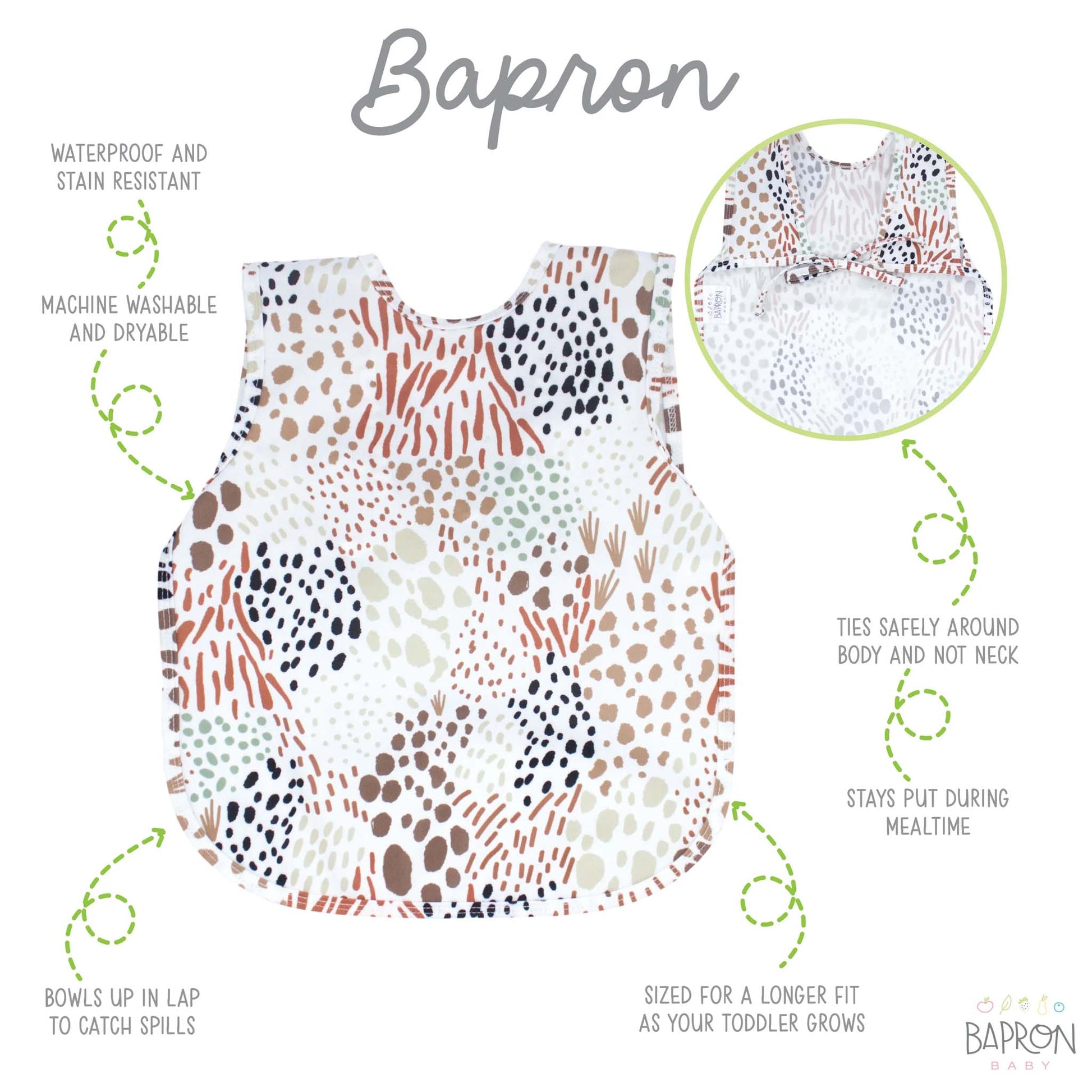 BapronBaby Toddler Bib (6m+) Hip Mommies