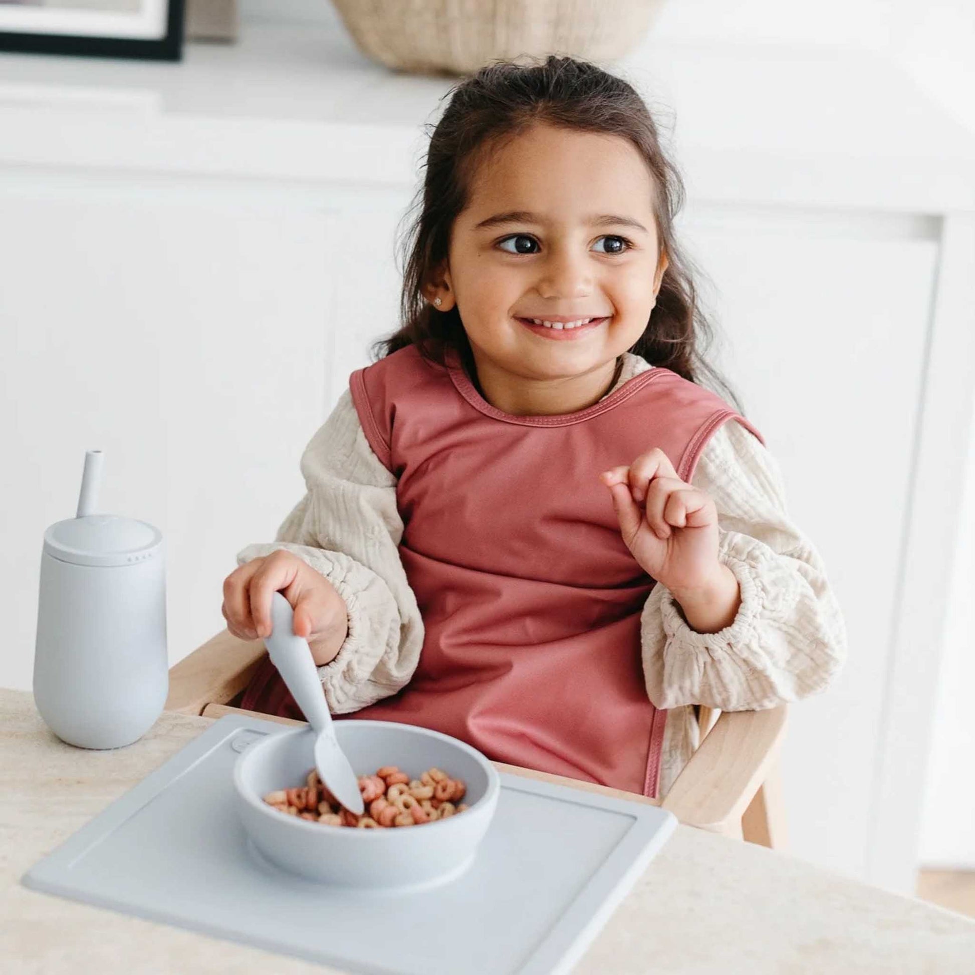 BapronBaby Toddler Bib (6m-3T): Minimalist Solid Colours | Canada Bibs Hip Mommies