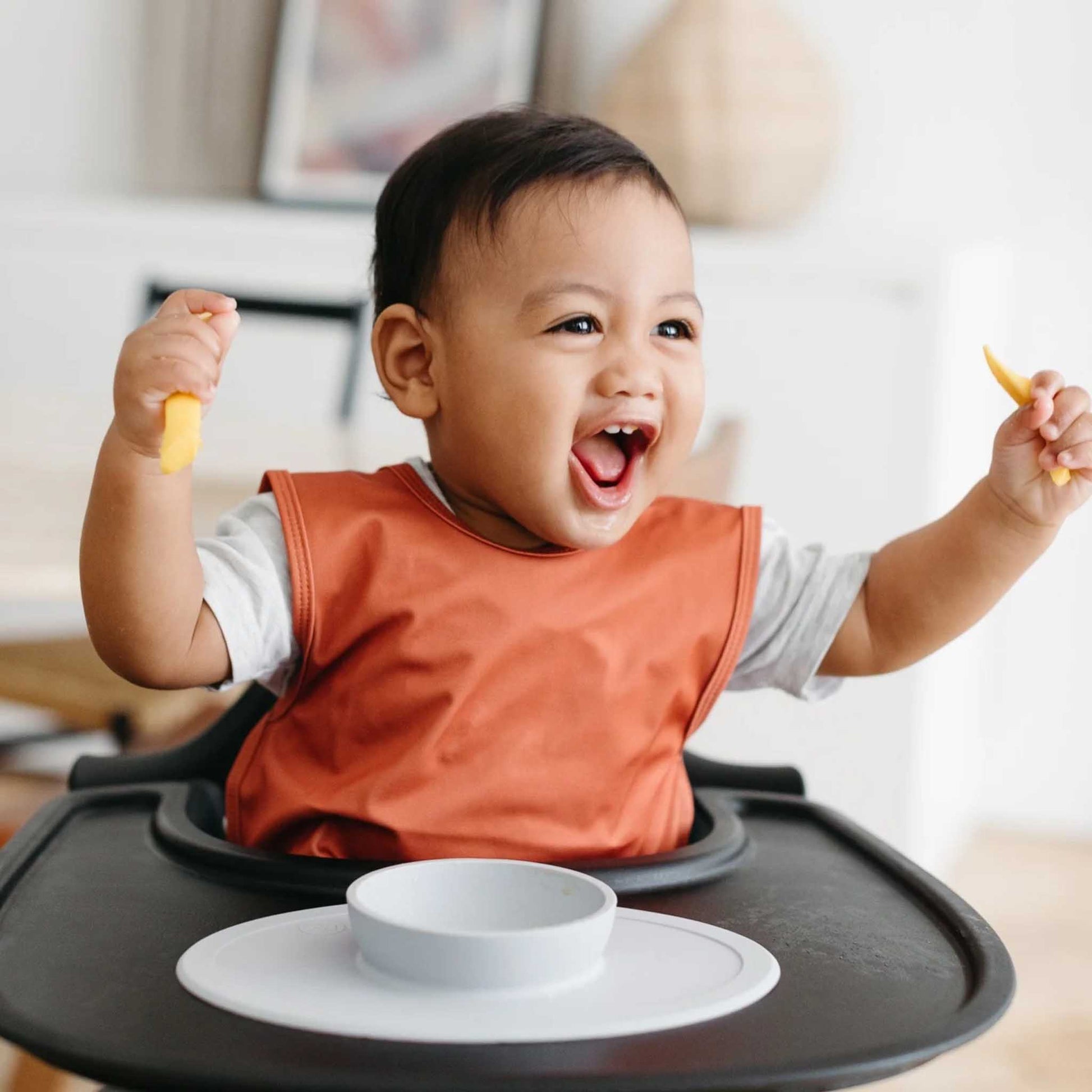 BapronBaby Toddler Bib (6m-3T): Minimalist Solid Colours | Canada Bibs Hip Mommies