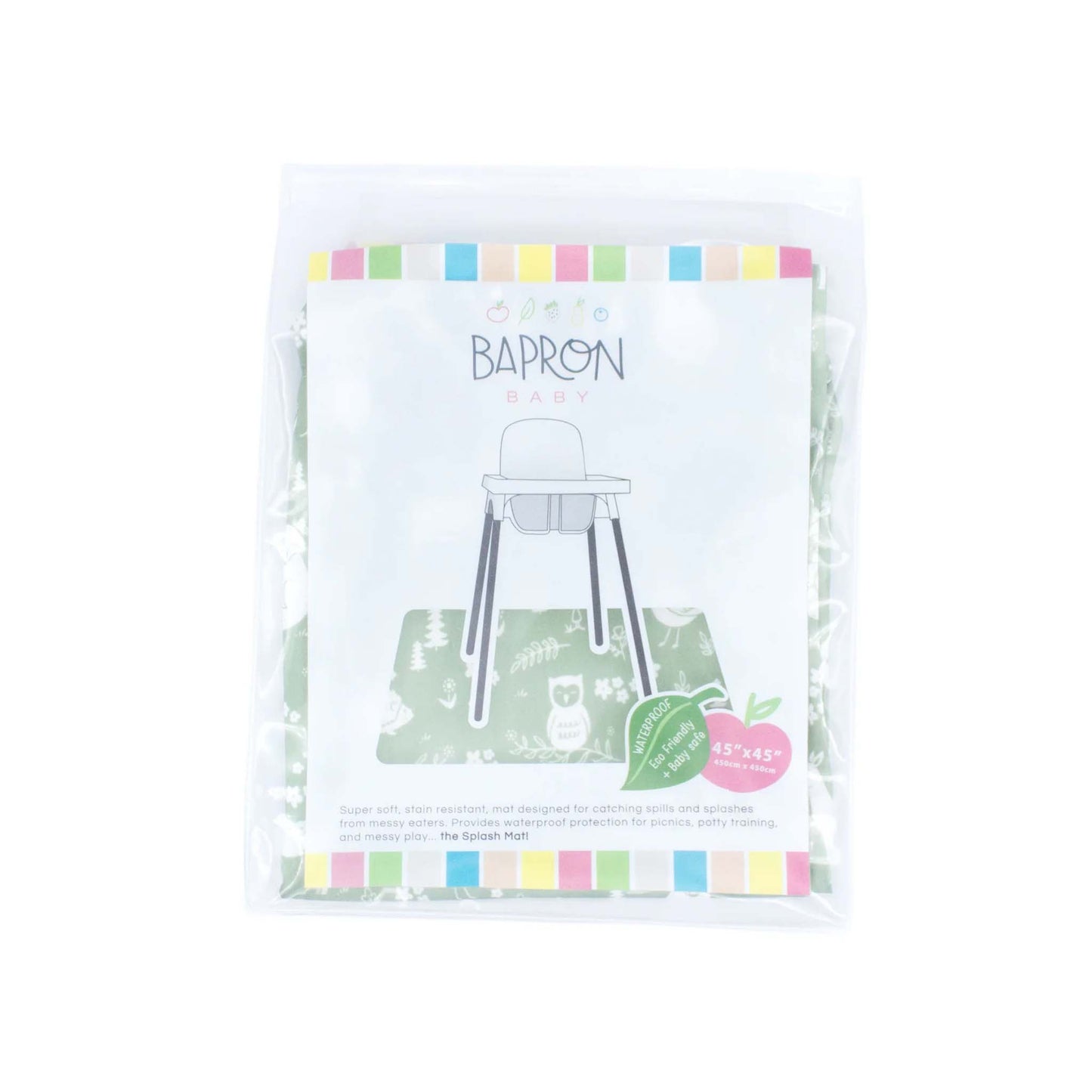 BapronBaby Highchair Splash Mat: Waterproof, Easy to Clean | Canada Feeding Hip Mommies