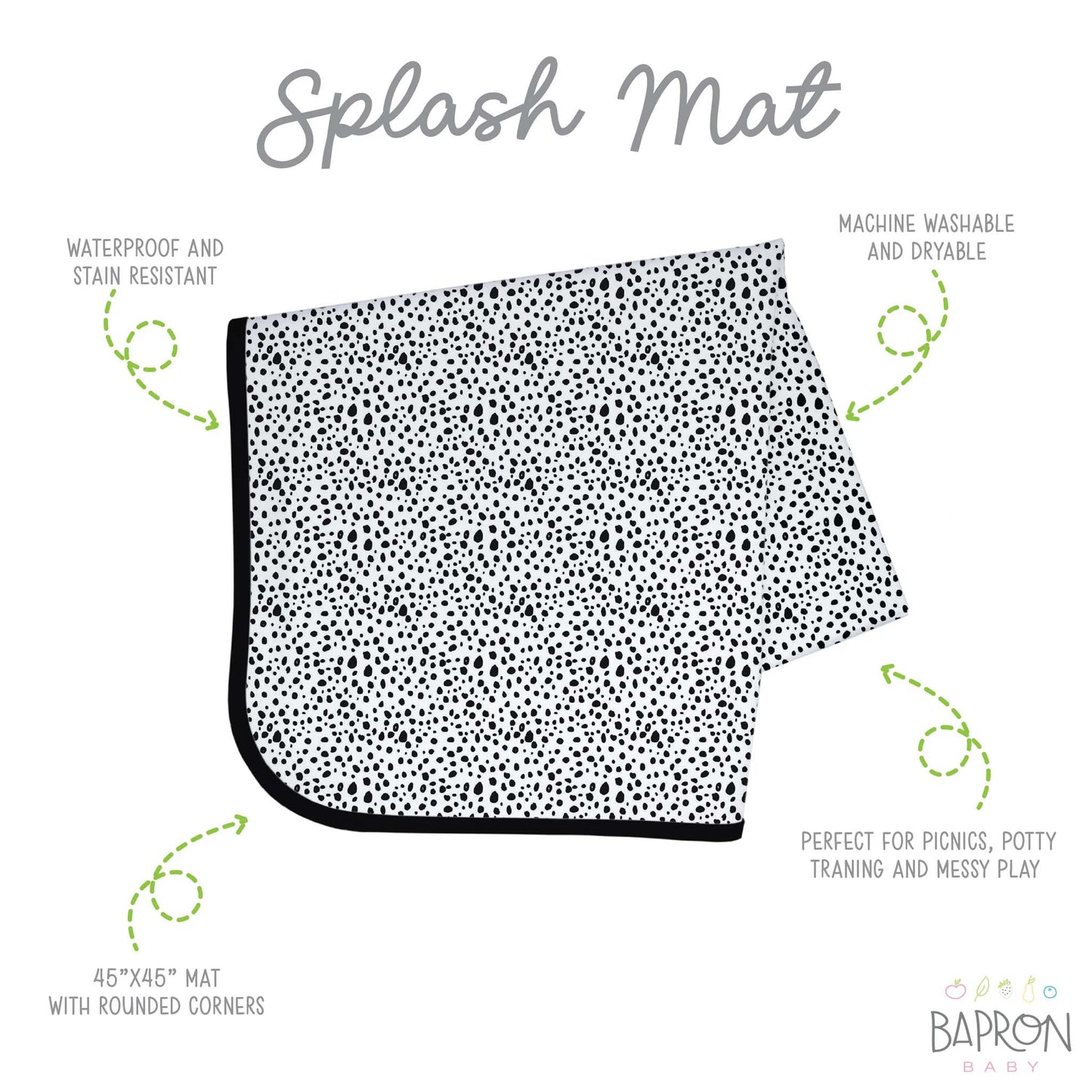 BapronBaby Highchair Splash Mat: Waterproof, Easy to Clean | Canada Feeding Hip Mommies