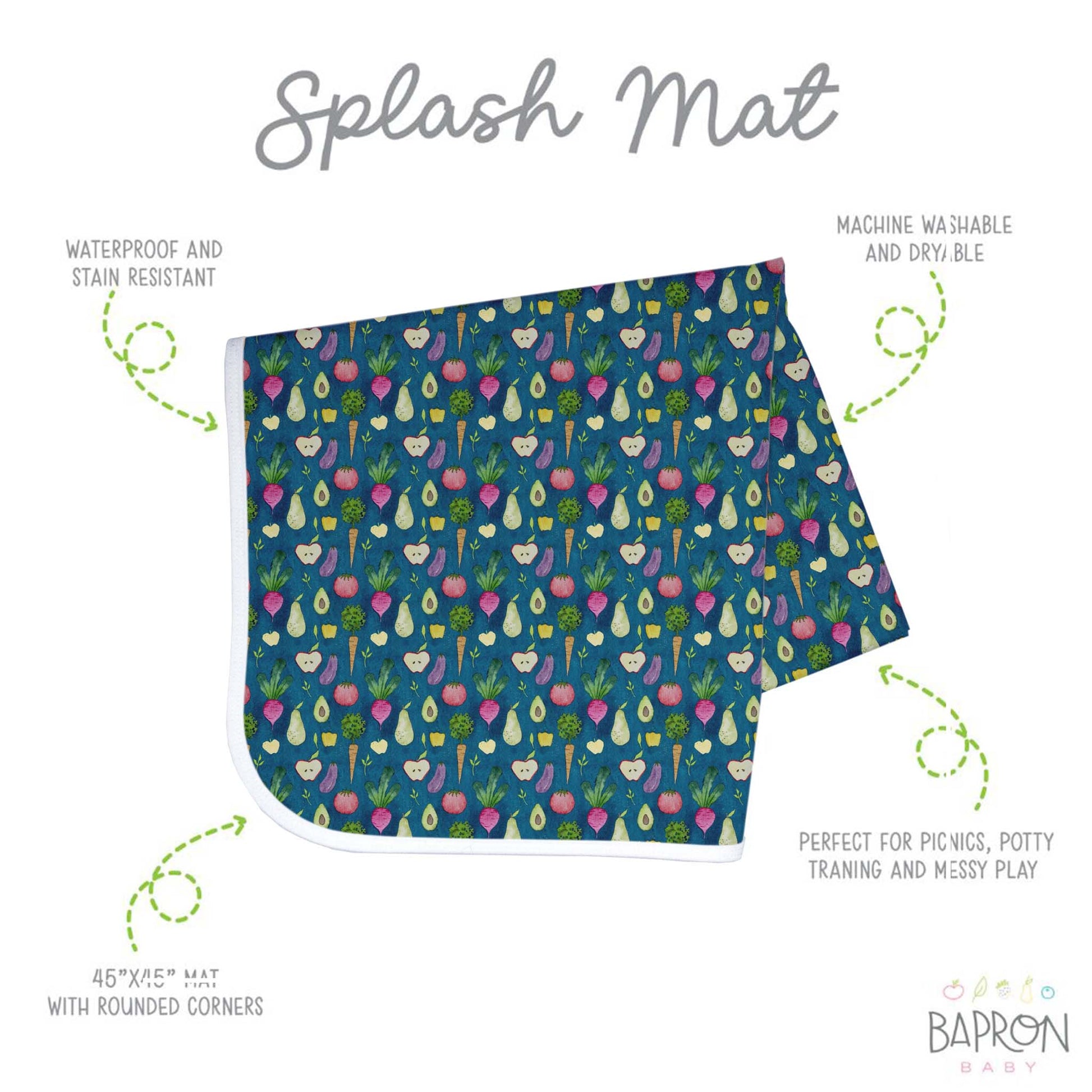 BapronBaby Highchair Splash Mat: Waterproof, Easy to Clean | Canada Feeding Hip Mommies