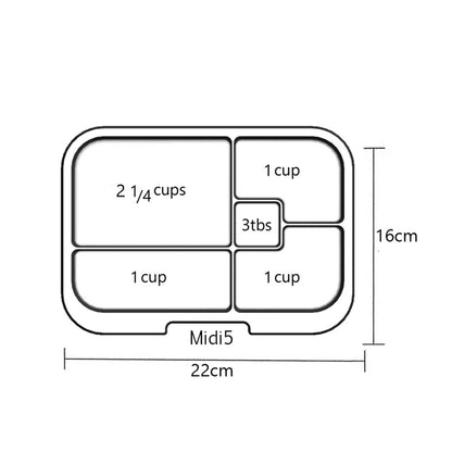 Munchbox Midi 5-compartment Lunchbox | Designed for Kids | Canada Feeding Hip Mommies