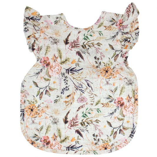 BapronBaby Toddler Bib (6m+) Flutter Sleeve. Delilah Floral Hip Mommies