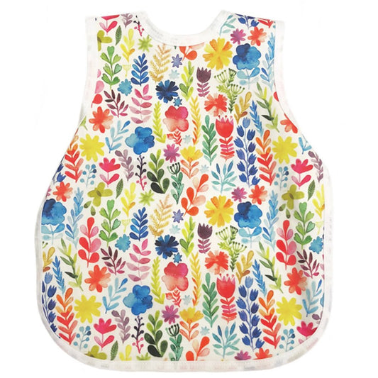 BapronBaby Toddler Bib (6m+) Rainbow Watercolour Floral Hip Mommies