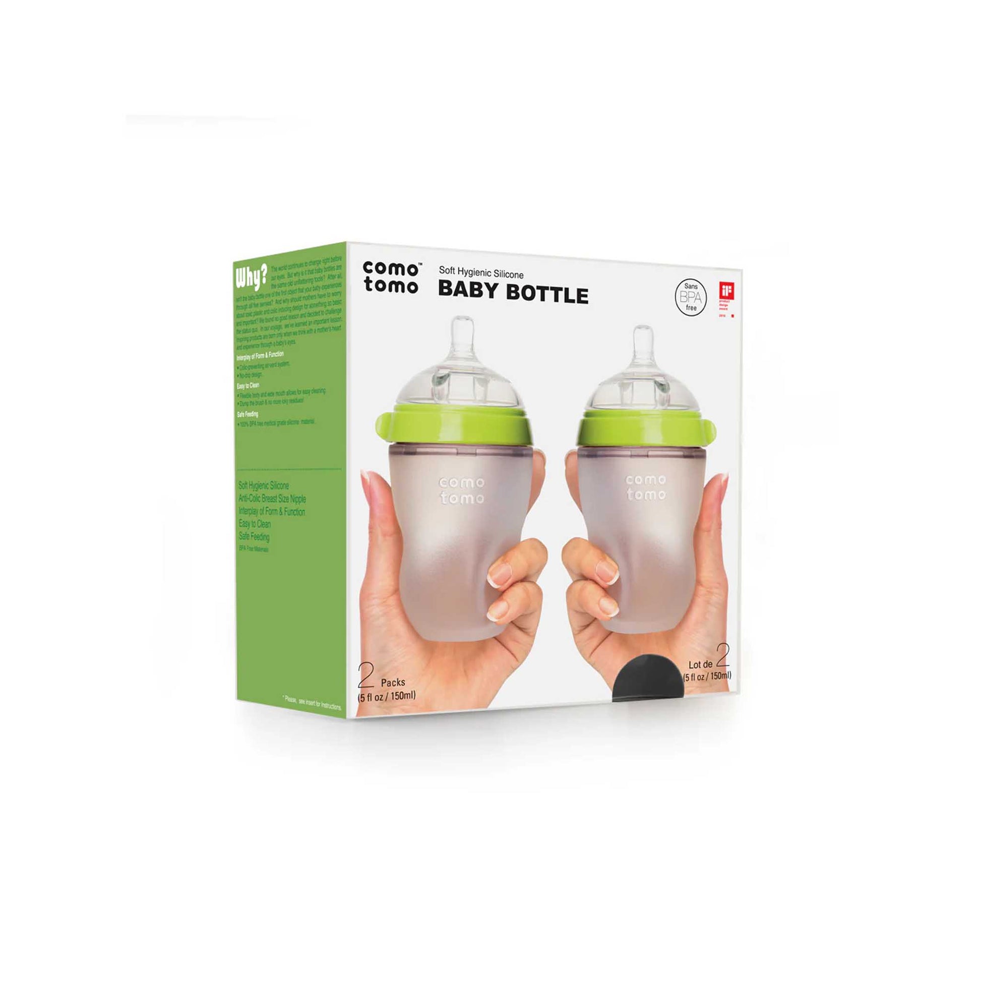 Comotomo Silicone Baby Bottles | Natural Feel, Anti-Colic | Canada Bottle Hip Mommies