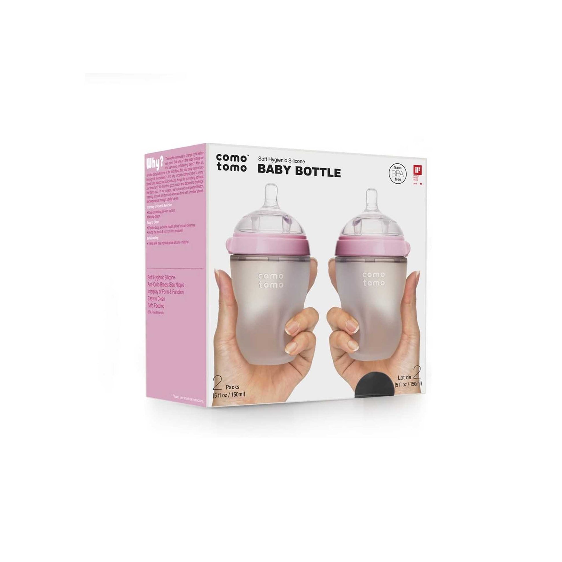 Comotomo Silicone Baby Bottles | Natural Feel, Anti-Colic | Canada Bottle Hip Mommies