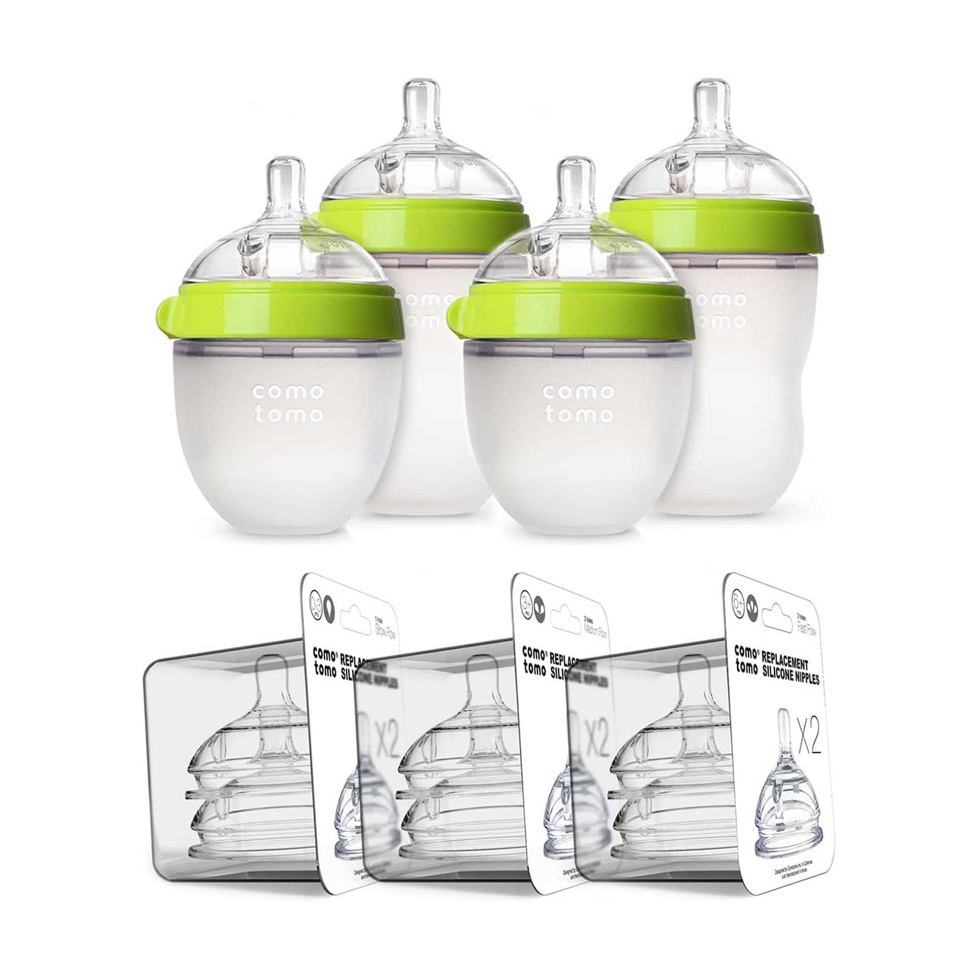 Natural Feel for Breastfed Babies | Comotomo Baby Bottle Bundle Canada Baby Shower Gift Hip Mommies