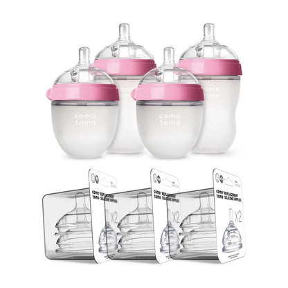 Natural Feel for Breastfed Babies | Comotomo Baby Bottle Bundle Canada Baby Shower Gift Hip Mommies