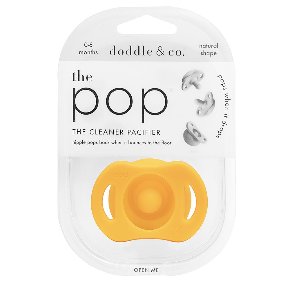 Doddle & Co. Pop Pacifier - Chin Up Buttercup | Silicone Baby Pacifier Pacifiers and Teethers Hip Mommies