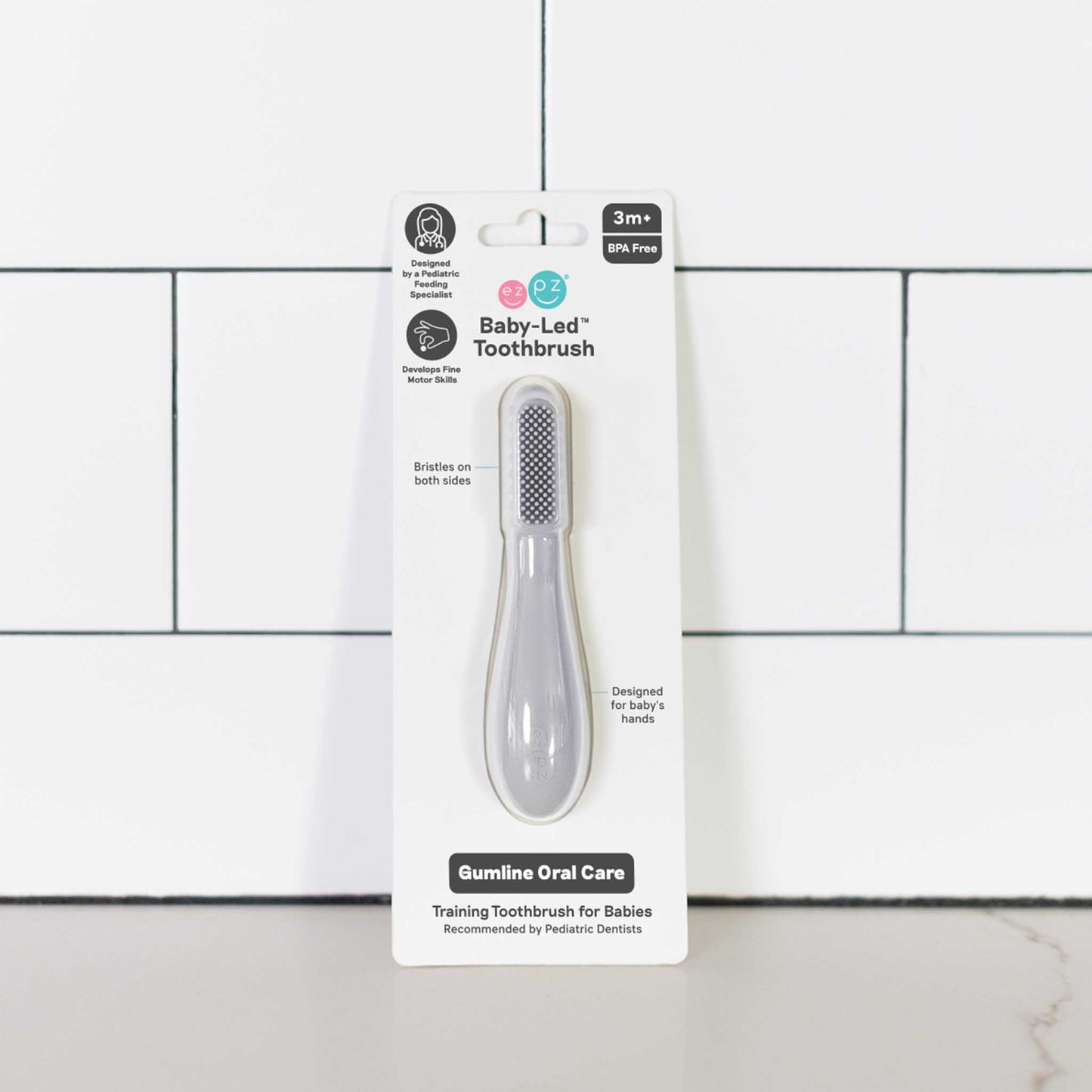 ezpz Baby-Led Toothbrush Designed for Tiny Mouths and Hands | Canada Oral Care Hip Mommies