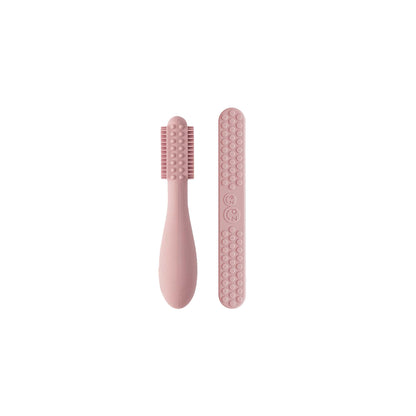 Baby-Led Toothbrush + Sensory Tongue Depressor Pack from ezpz | Canada Oral Care Hip Mommies