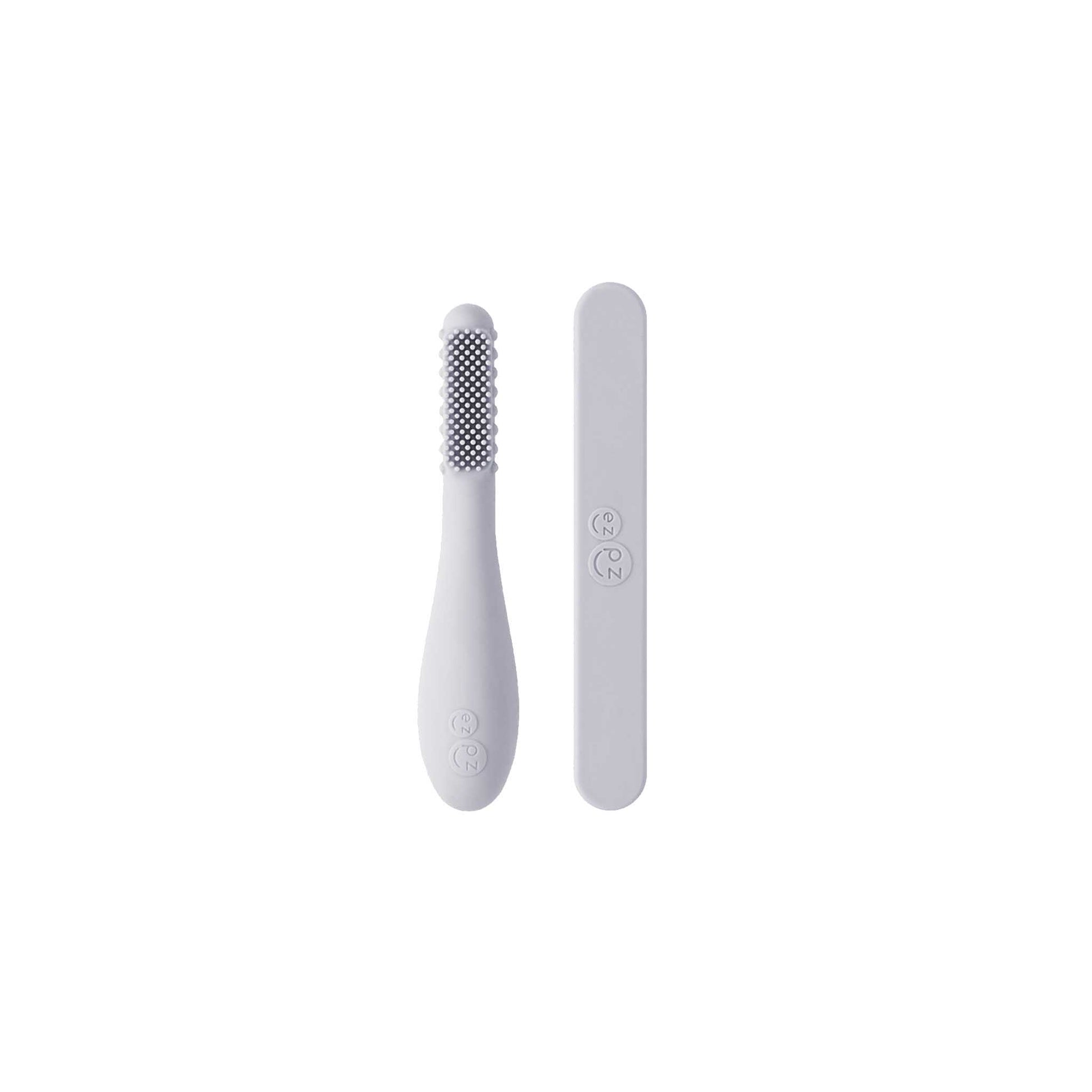 Baby-Led Toothbrush + Sensory Tongue Depressor Pack from ezpz | Canada Oral Care Hip Mommies