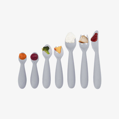 ezpz Developmental Utensil Set | Baby Spoons, Forks & Knife | Canada Baby Shower Gift Hip Mommies