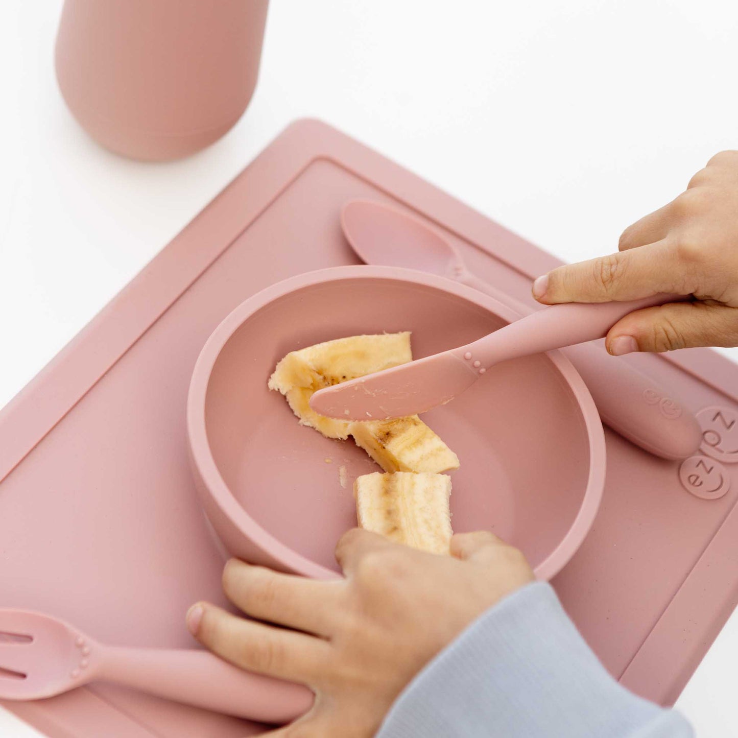 ezpz Happy Bowl | Suction Bowl & Placemat for Toddlers | Canada Bowl Hip Mommies