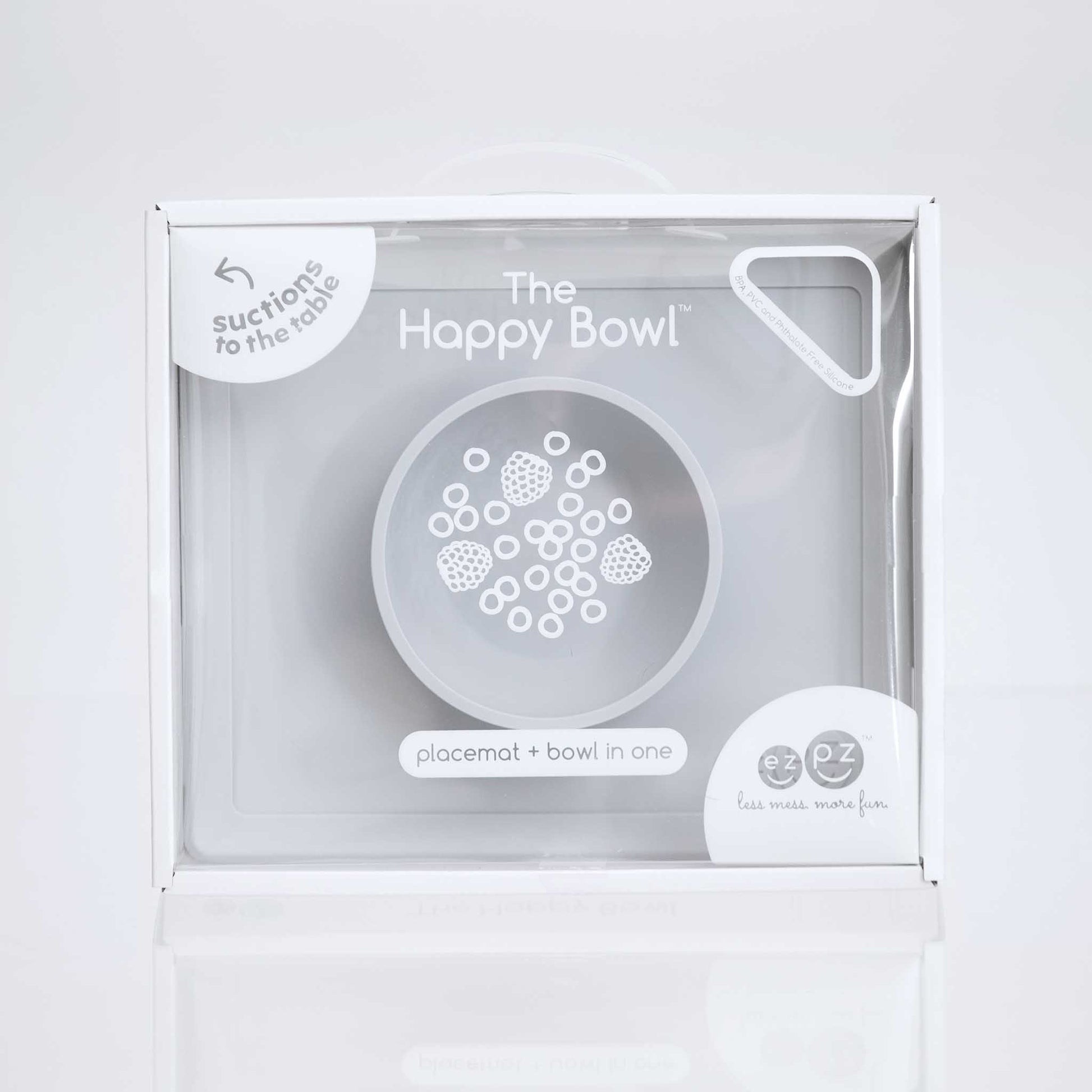 ezpz Happy Bowl | Suction Bowl & Placemat for Toddlers | Canada Bowl Hip Mommies
