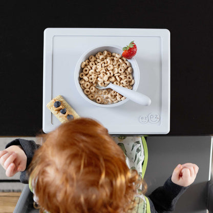 ezpz Happy Bowl | Suction Bowl & Placemat for Toddlers | Canada Bowl Hip Mommies