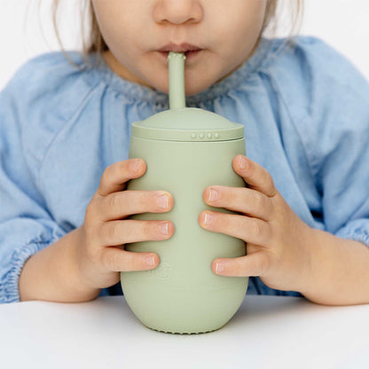 ezpz Happy Cup + Straw System | BPA-Free Toddler Straw Cup | Canada Sippy Cups Hip Mommies