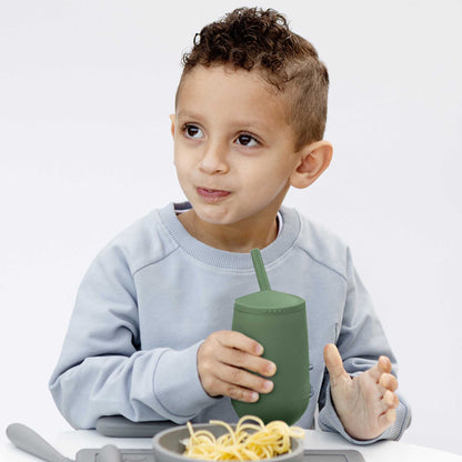 ezpz Happy Cup + Straw System | BPA-Free Toddler Straw Cup | Canada Sippy Cups Hip Mommies