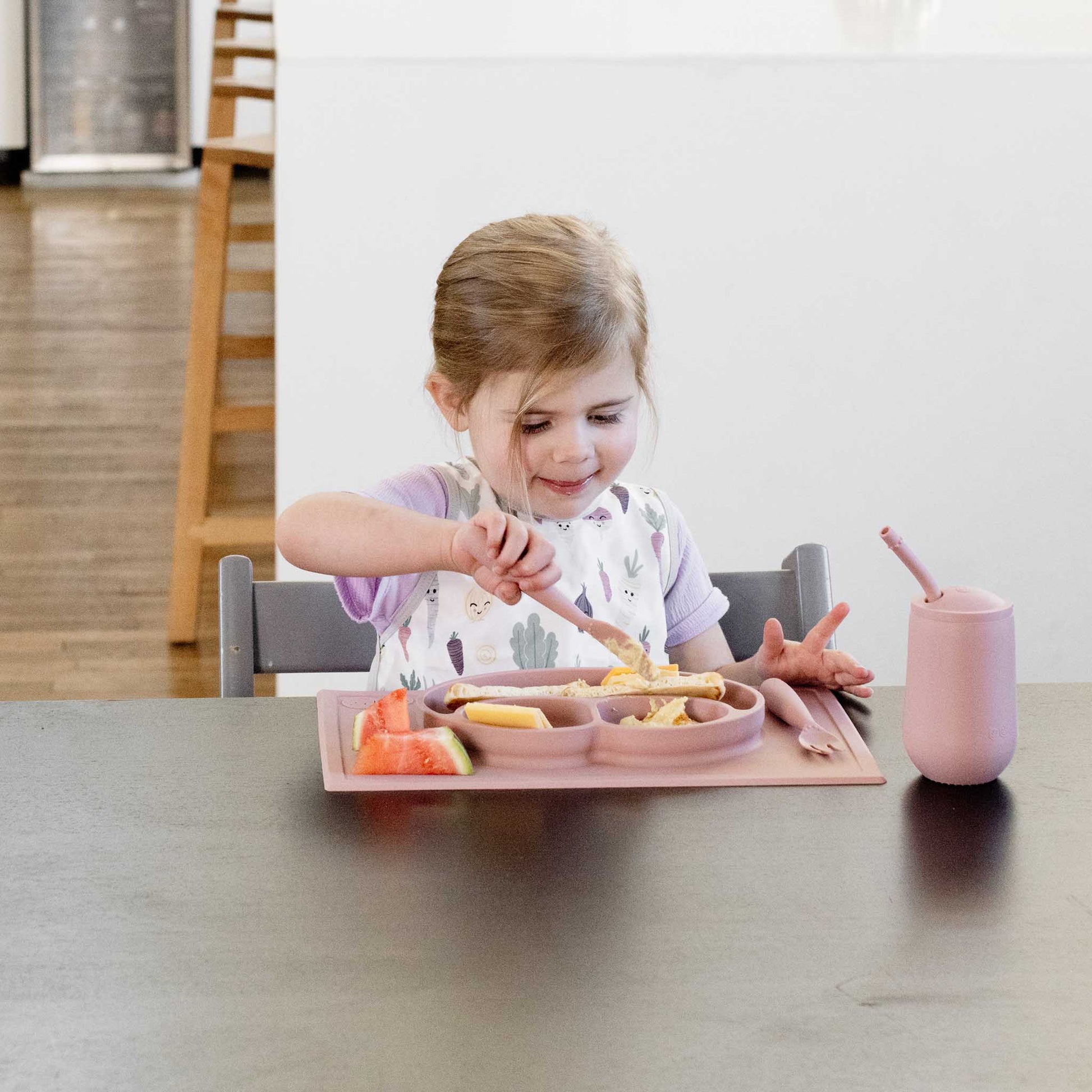 ezpz Happy Utensils | Spoon, Fork & Knife for Self-Feeding | Canada Utensils Hip Mommies