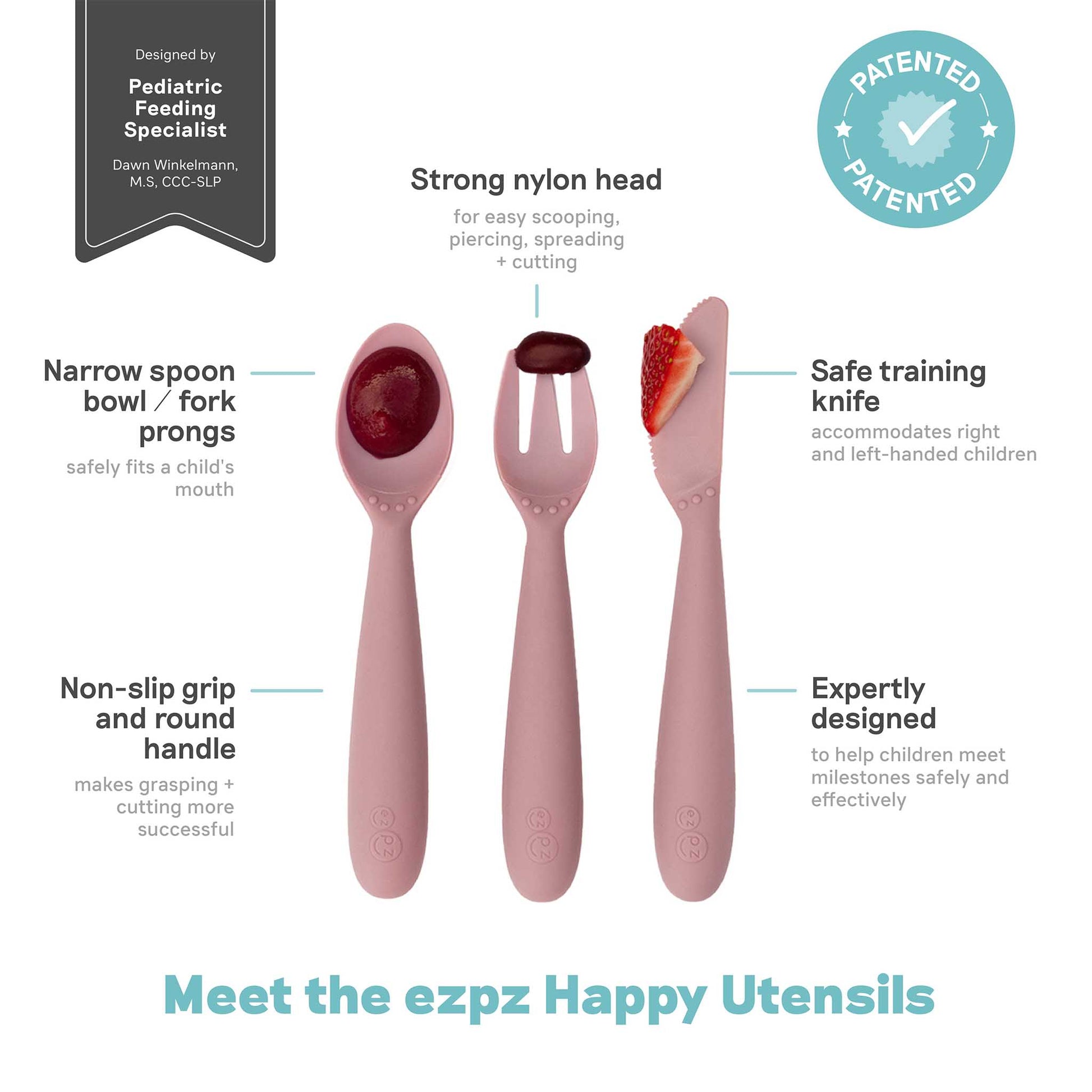 ezpz Happy Feeding Set | Silicone Plate, Cup, Straw & Utensils Canada Feeding Hip Mommies