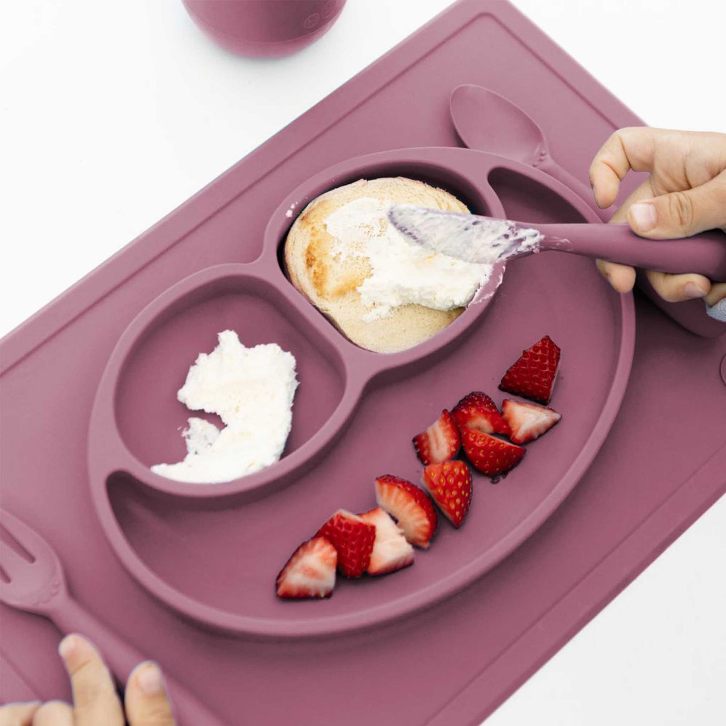 ezpz Happy Utensils | Spoon, Fork & Knife for Self-Feeding | Canada Utensils Hip Mommies
