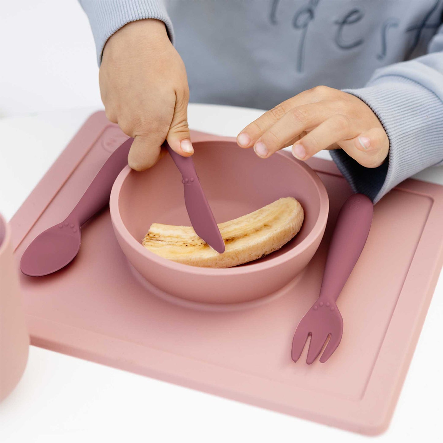 ezpz Happy Utensils | Spoon, Fork & Knife for Self-Feeding | Canada Utensils Hip Mommies