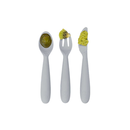 ezpz Happy Utensils | Spoon, Fork & Knife for Self-Feeding | Canada Utensils Hip Mommies