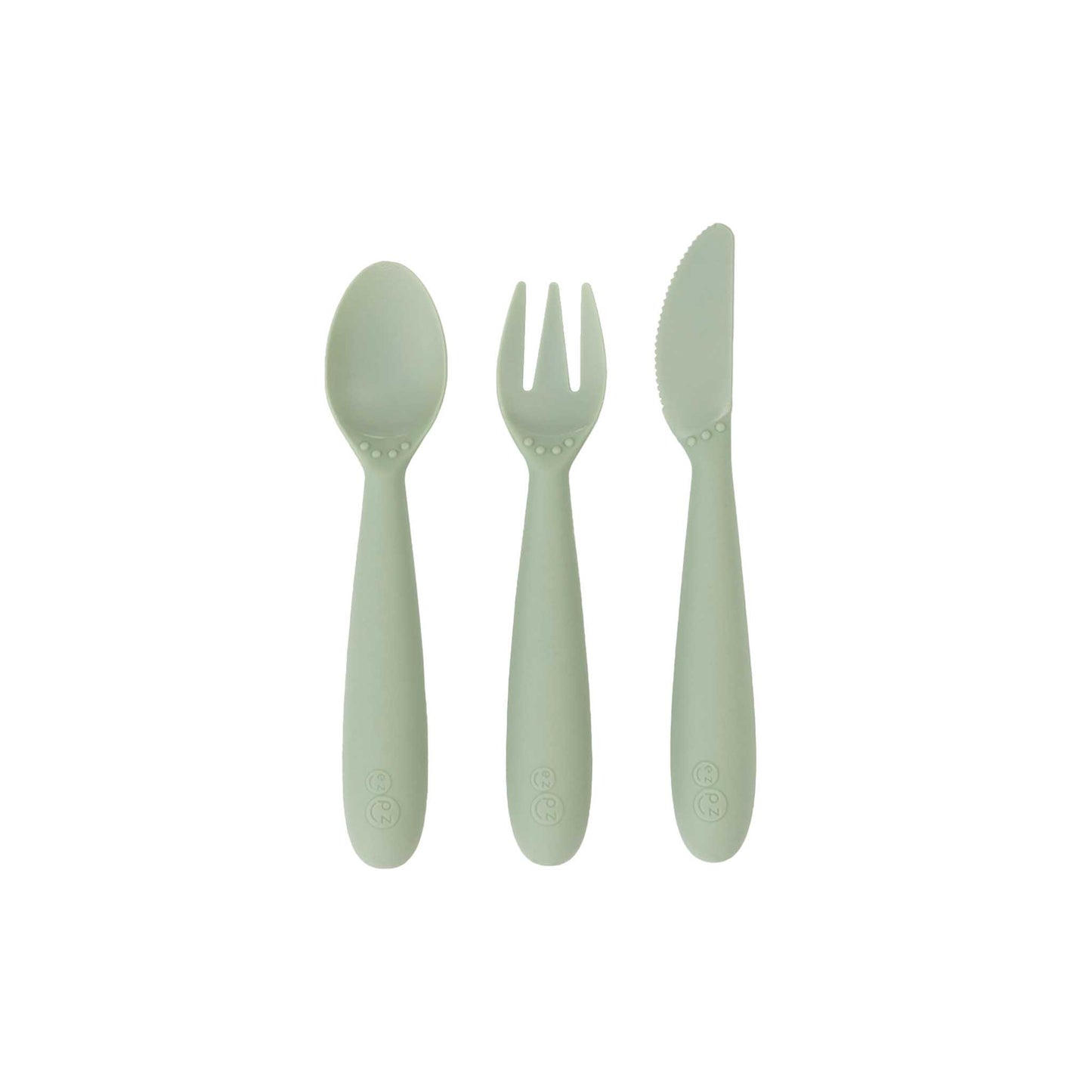 ezpz Happy Utensils | Spoon, Fork & Knife for Self-Feeding | Canada Utensils Hip Mommies