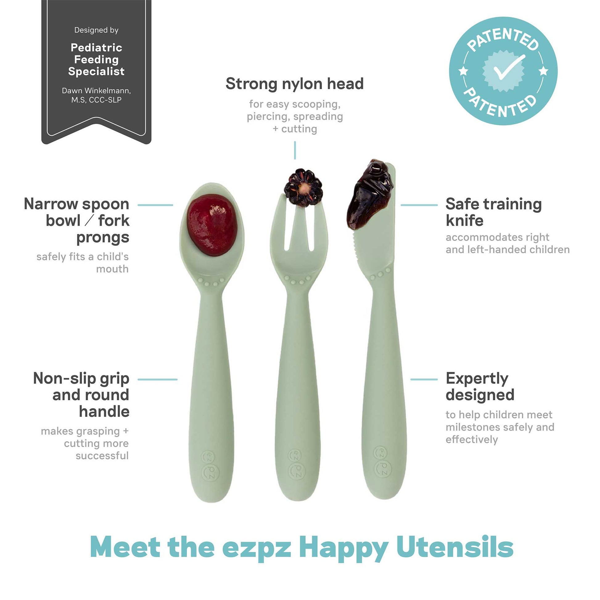 ezpz Happy Feeding Set | Silicone Plate, Cup, Straw & Utensils Canada Feeding Hip Mommies