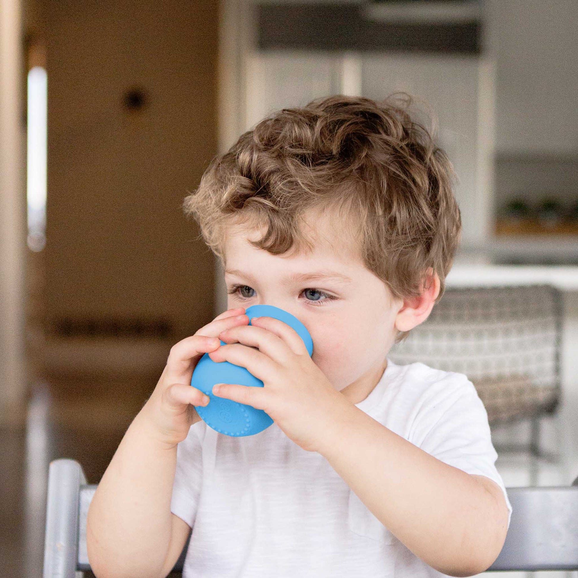 ezpz Mini Cup | Open Cup Drinking | Soft Silicone Baby Cup | Canada Feeding Hip Mommies