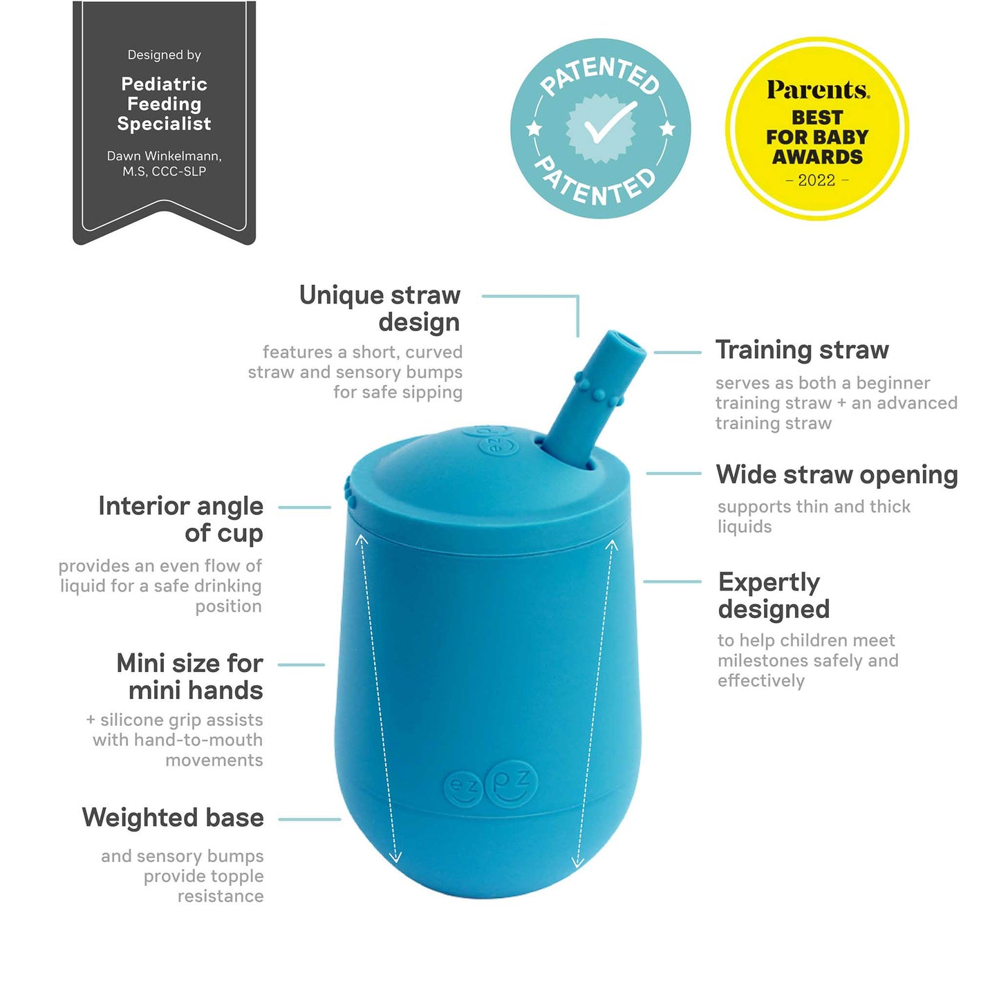 relove | ezpz Mini Cup + Straw System | highly discounted, sample sale | Canada Sippy Cups Hip Mommies