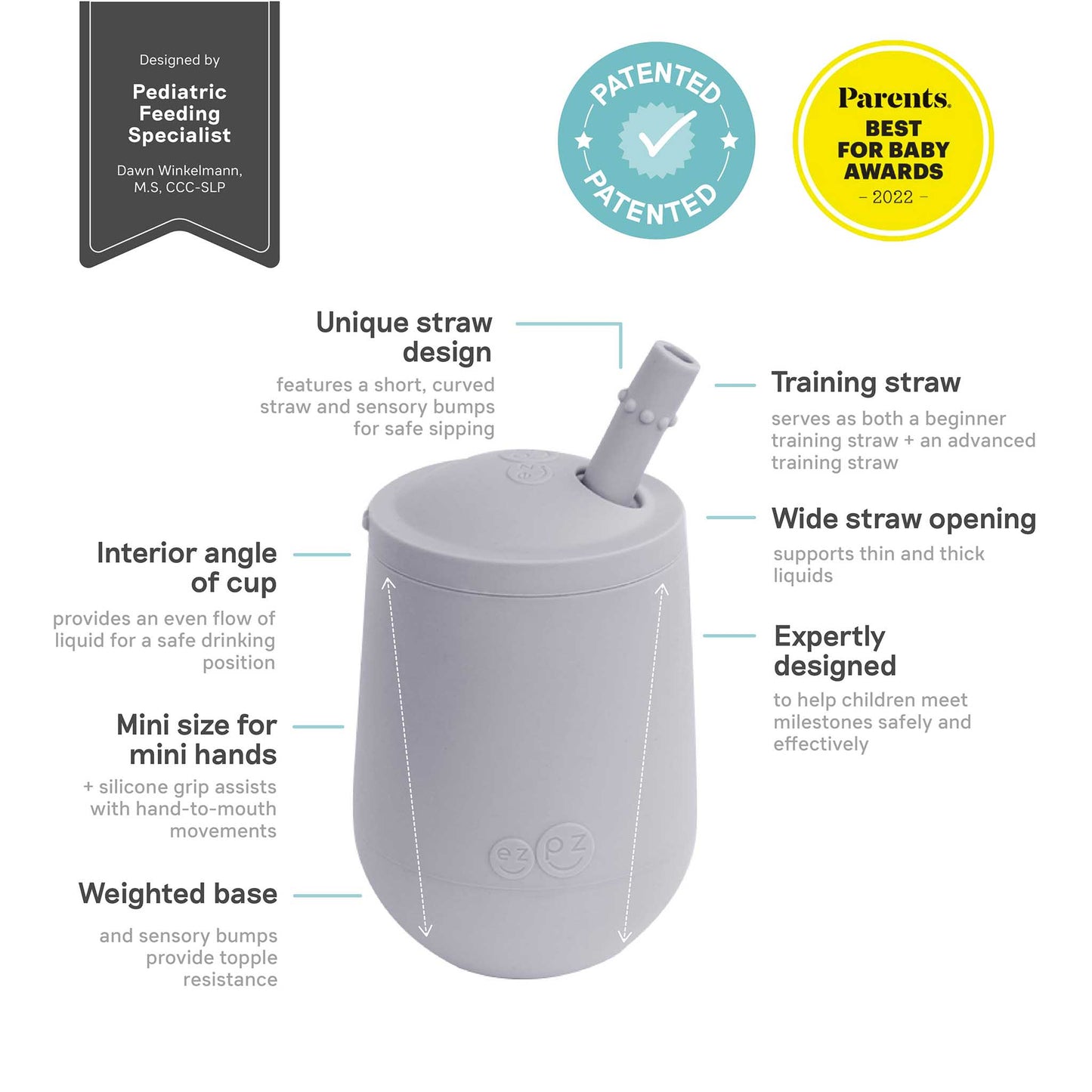 relove | ezpz Mini Cup + Straw System | highly discounted, sample sale | Canada Sippy Cups Hip Mommies