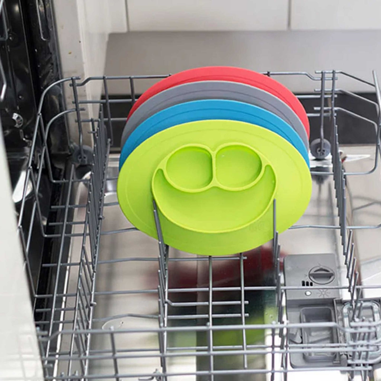ezpz Mini Feeding Set | Silicone Plate, Toddler Fork & Spoon | Canada Feeding Hip Mommies