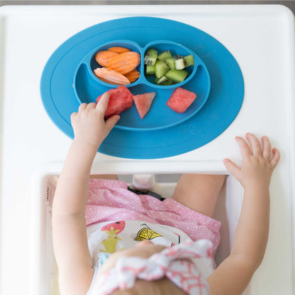 ezpz Mini Mat | Silicone Plate + Placemat for Toddlers | Canada Feeding Hip Mommies