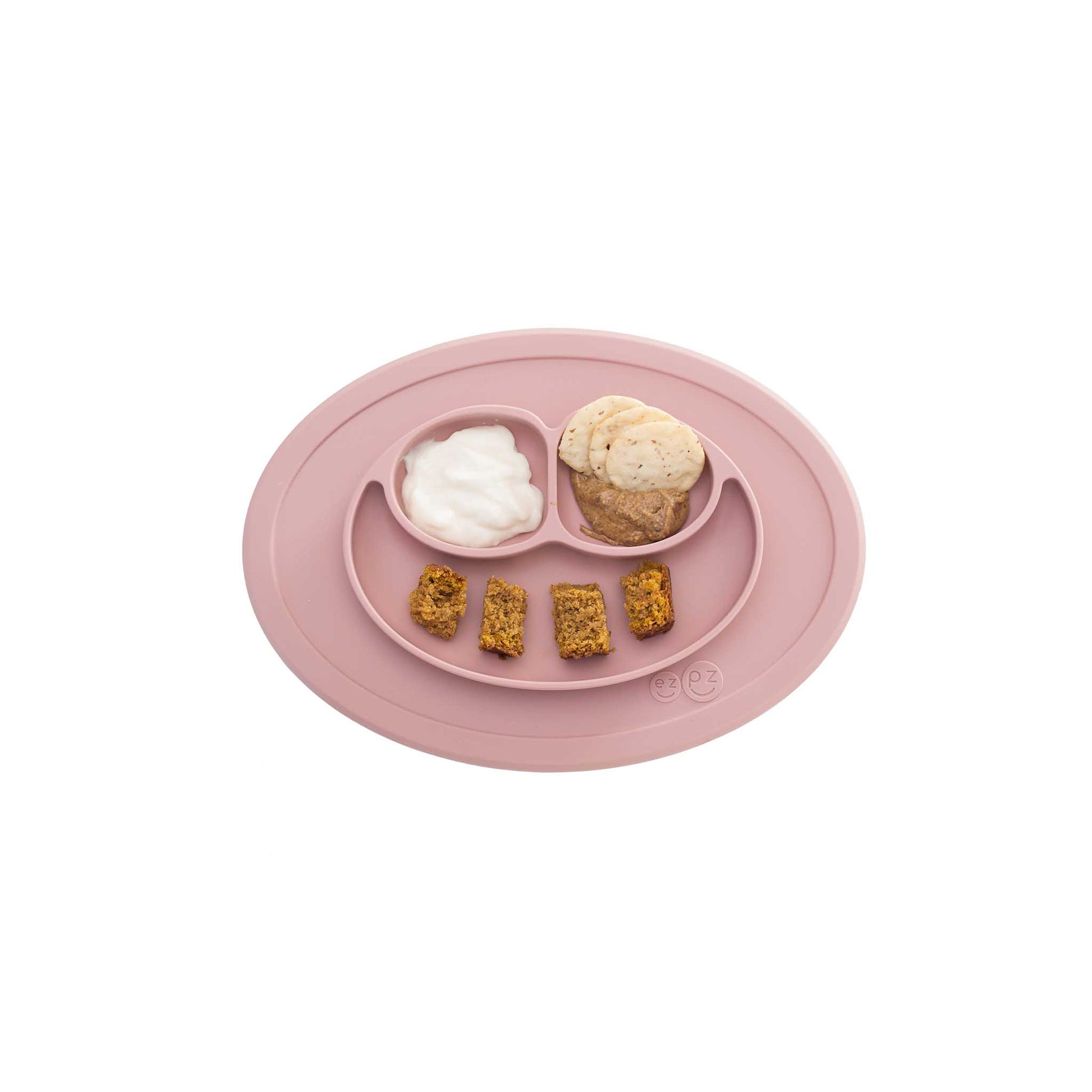ezpz Mini Mat | Silicone Plate + Placemat for Toddlers | Canada Feeding Hip Mommies