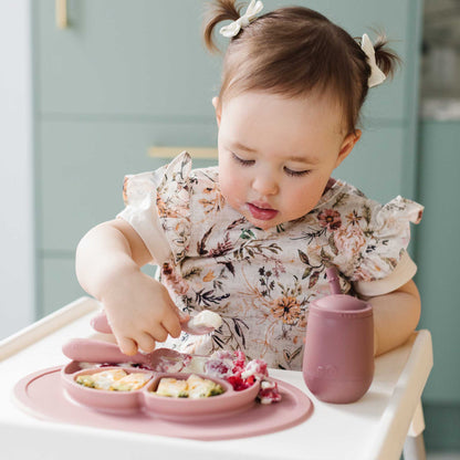 ezpz Mini Mat | Silicone Plate + Placemat for Toddlers | Canada Feeding Hip Mommies