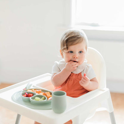 ezpz Mini Mat | Silicone Plate + Placemat for Toddlers | Canada Feeding Hip Mommies