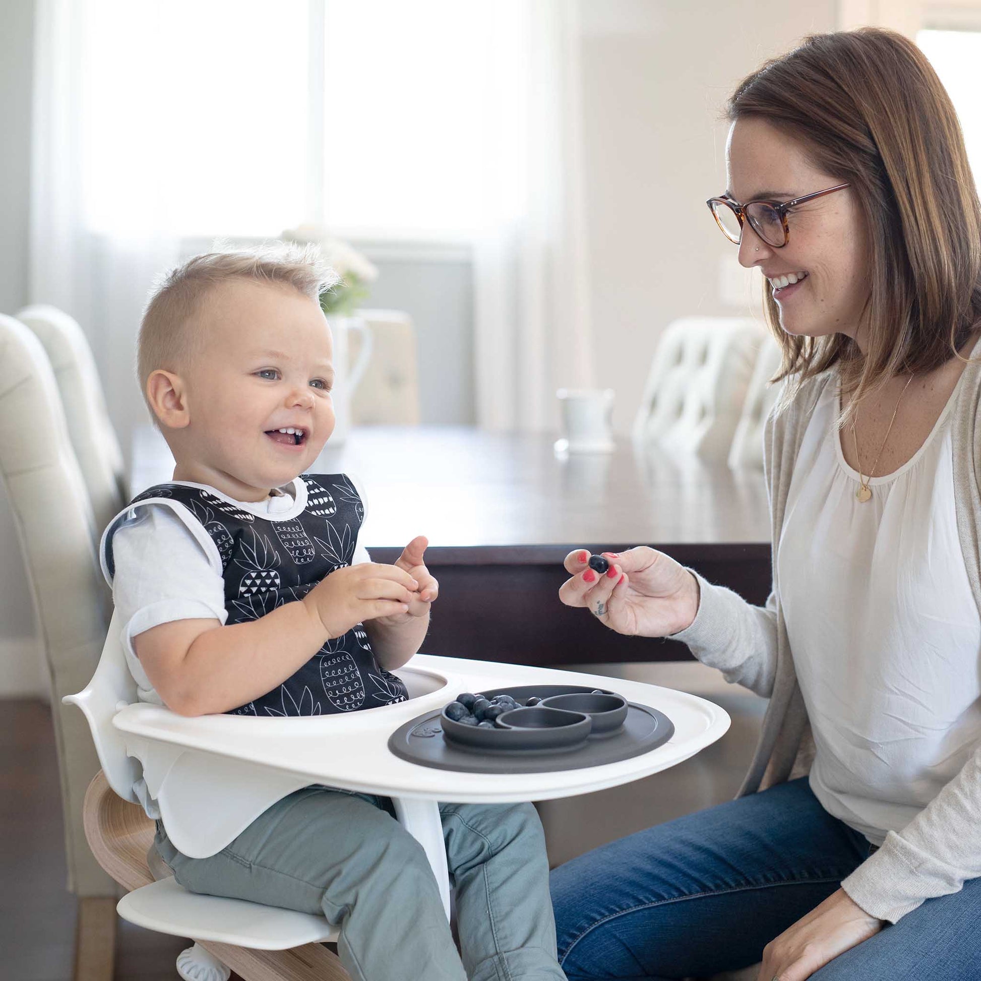 ezpz Mini Mat | Silicone Plate + Placemat for Toddlers | Canada Feeding Hip Mommies