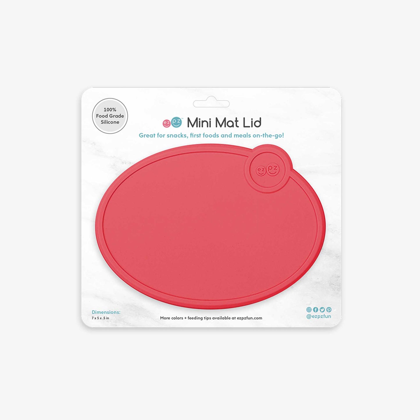 ezpz Mini Mat Lid | Store Snacks, Leftovers & Meals On-The-Go | Canada Lid Hip Mommies