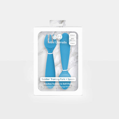 ezpz Mini Utensils | Toddler Spoon & Fork for Self-Feeding | Canada Utensils Hip Mommies