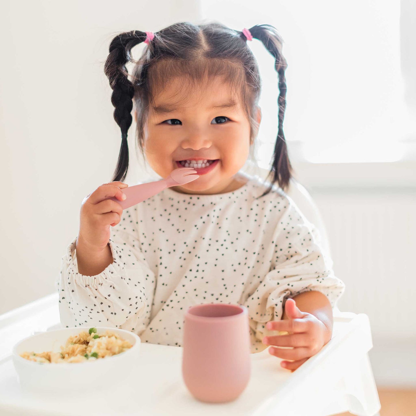 ezpz Mini Utensils | Toddler Spoon & Fork for Self-Feeding | Canada Utensils Hip Mommies